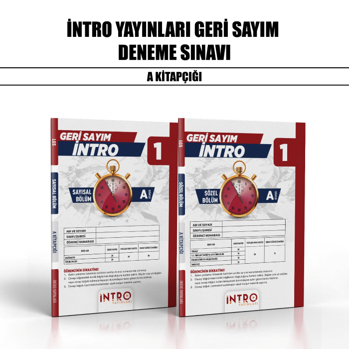 GERİ SAYIM İNTRO 08.SINIF DENEME SY/SZ 1-A - 2025